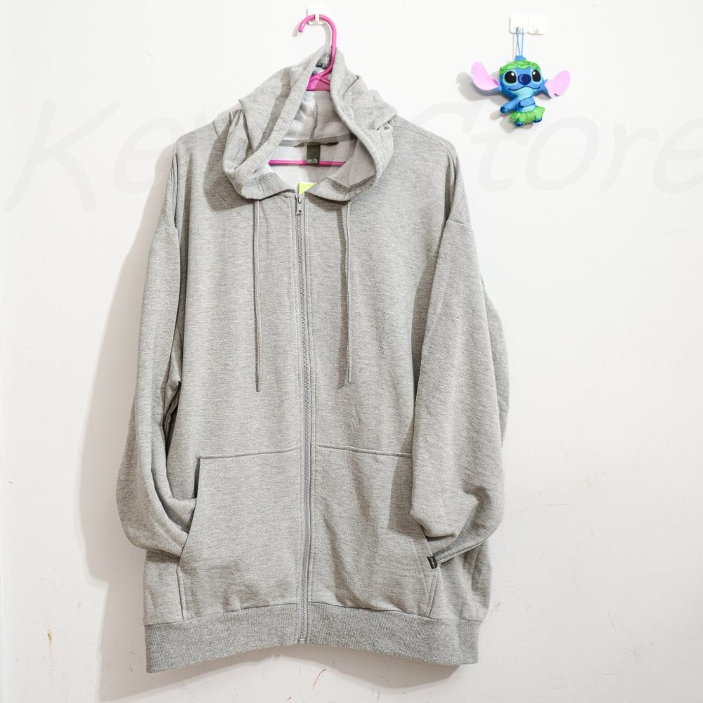 Eddie Bauer men full-zip supersoft hoodie Gray - Picture 4 of 7